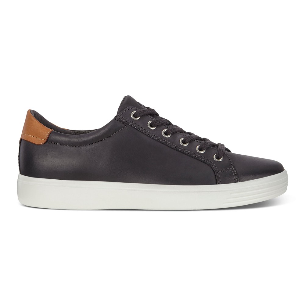 ECCO Mens Sneakers Dark Grey - Soft Classic - QIH-862715